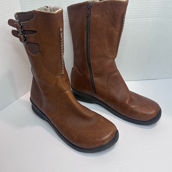 Keen Bern Baby Bern Brown women’s Leather Combat & Moto Boots - Picture 2 of 7